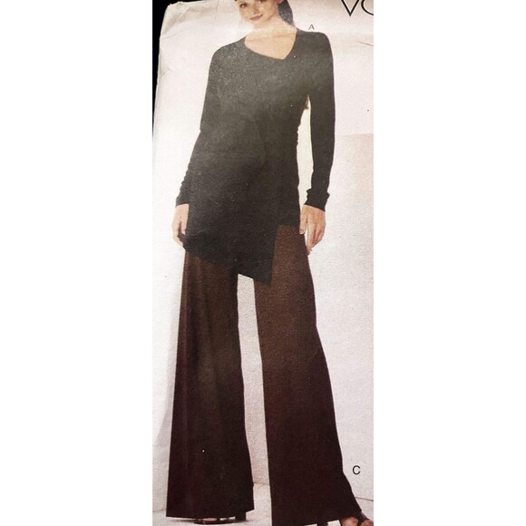 Vogue American Designer #2064 Donna Karan Ladies Top & Pants 18-20-22 New Uncut - Picture 3 of 5